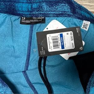 Under Armour Boys UA Woven Printed Shorts Size YXL NWT Blue